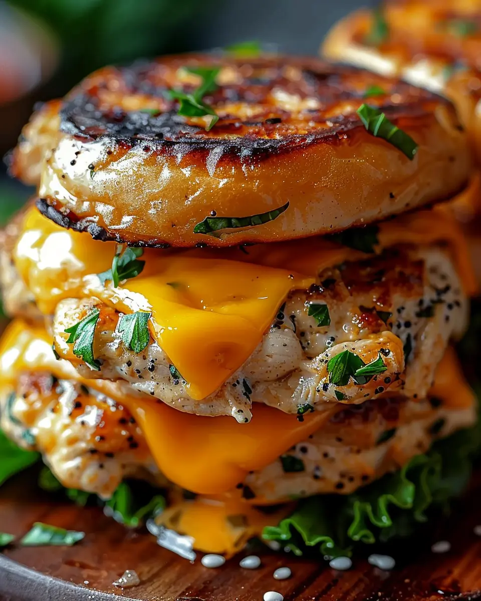 Cheddar Ranch Chicken Burgers: Juicy Tastes of Home Cooking