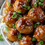 Pineapple Teriyaki Chicken Meatballs
