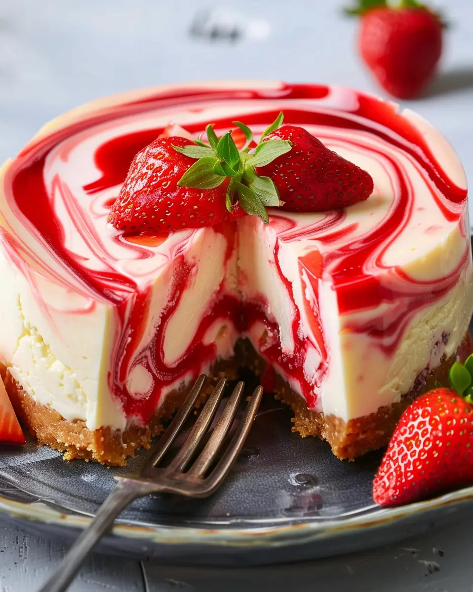 Strawberry Swirl Cheesecake Recipe: The Best Indulgent Treat