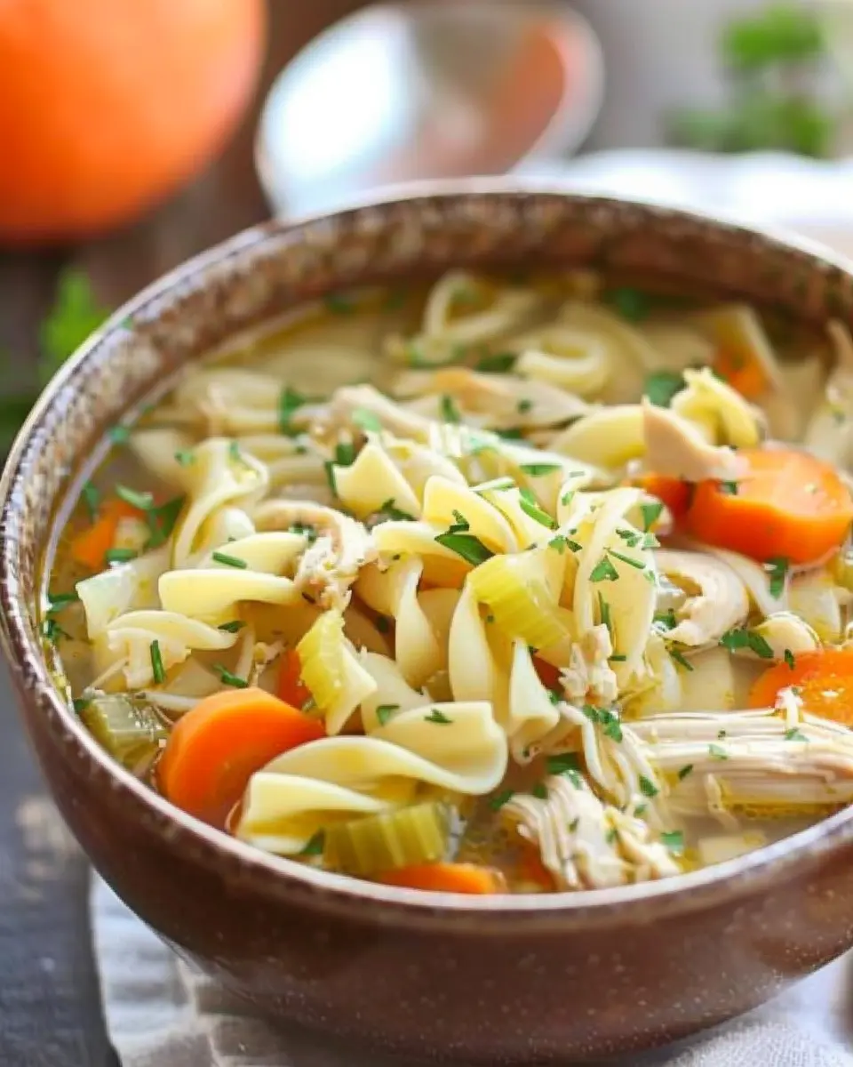 Slow Cooker Chicken Noodle Soup: Easy Comfort Food Delight