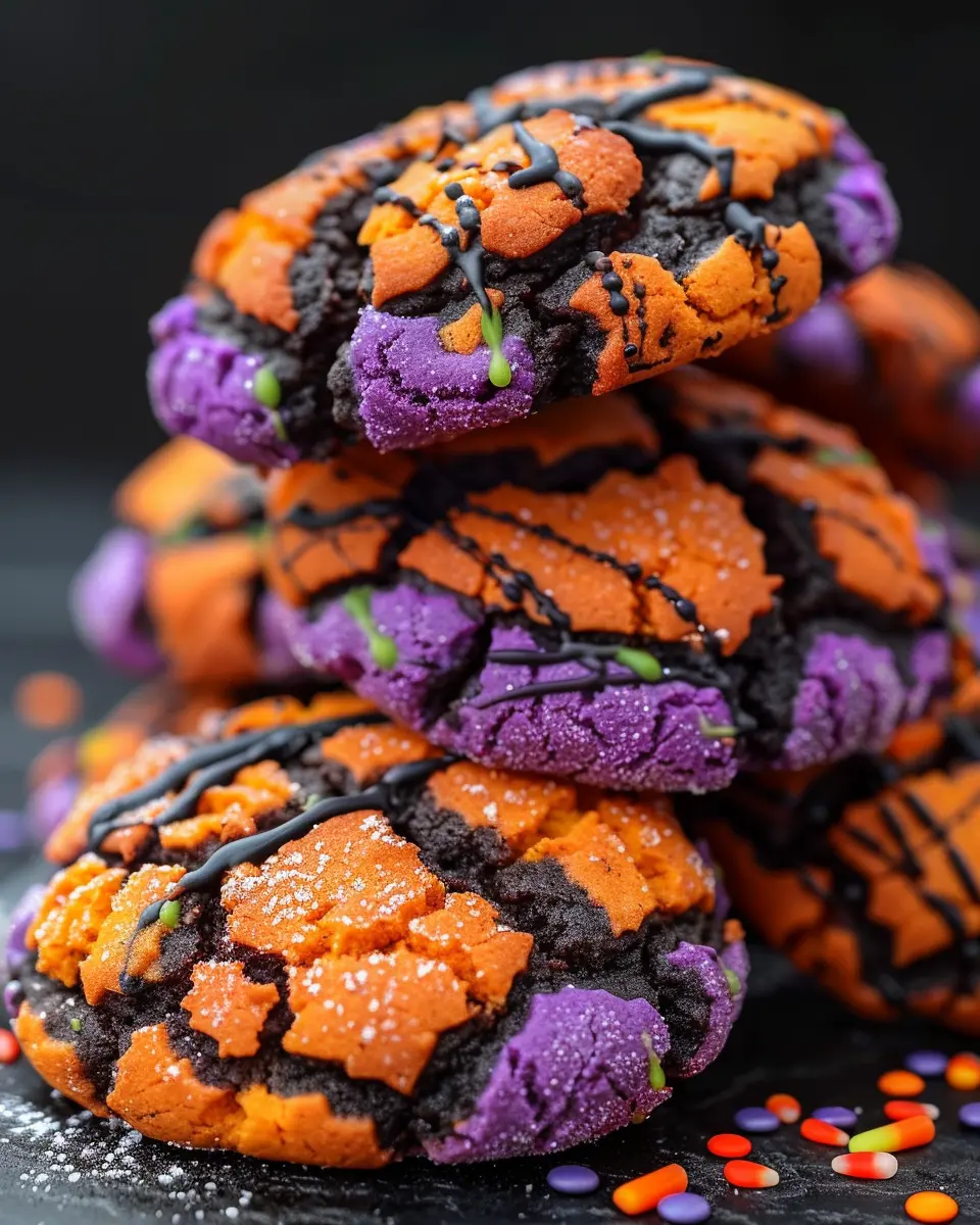 Halloween Crinkle Cookies: Effortlessly Indulgent Treats to Delight