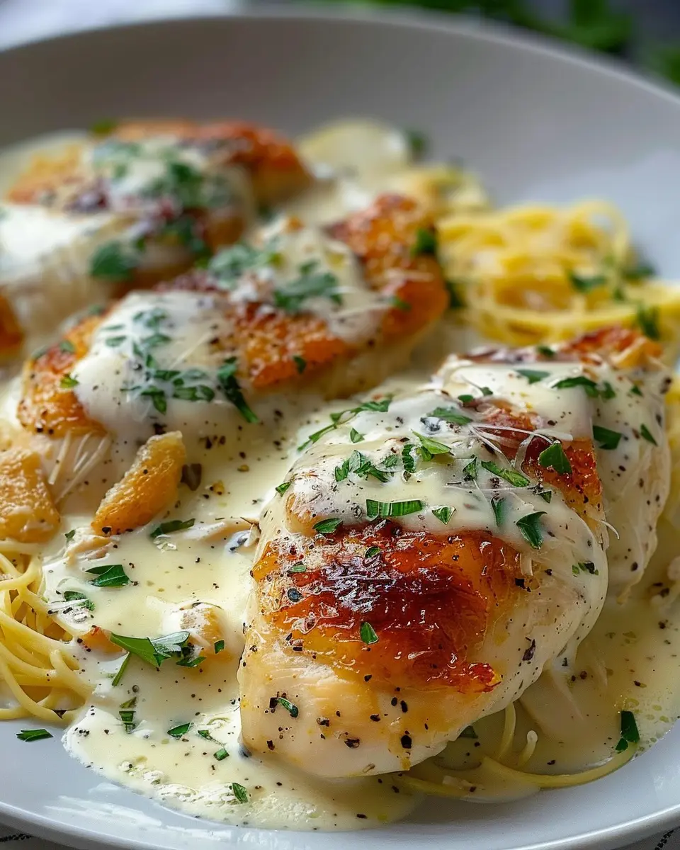 Creamy Italian Baked Angel Chicken with Turkey Bacon Delight