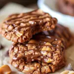Peanut Butter Chocolate Caramel Cookies