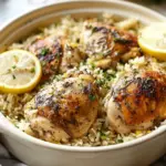 Slow Cooker Lemon Herb Chicken and Rice