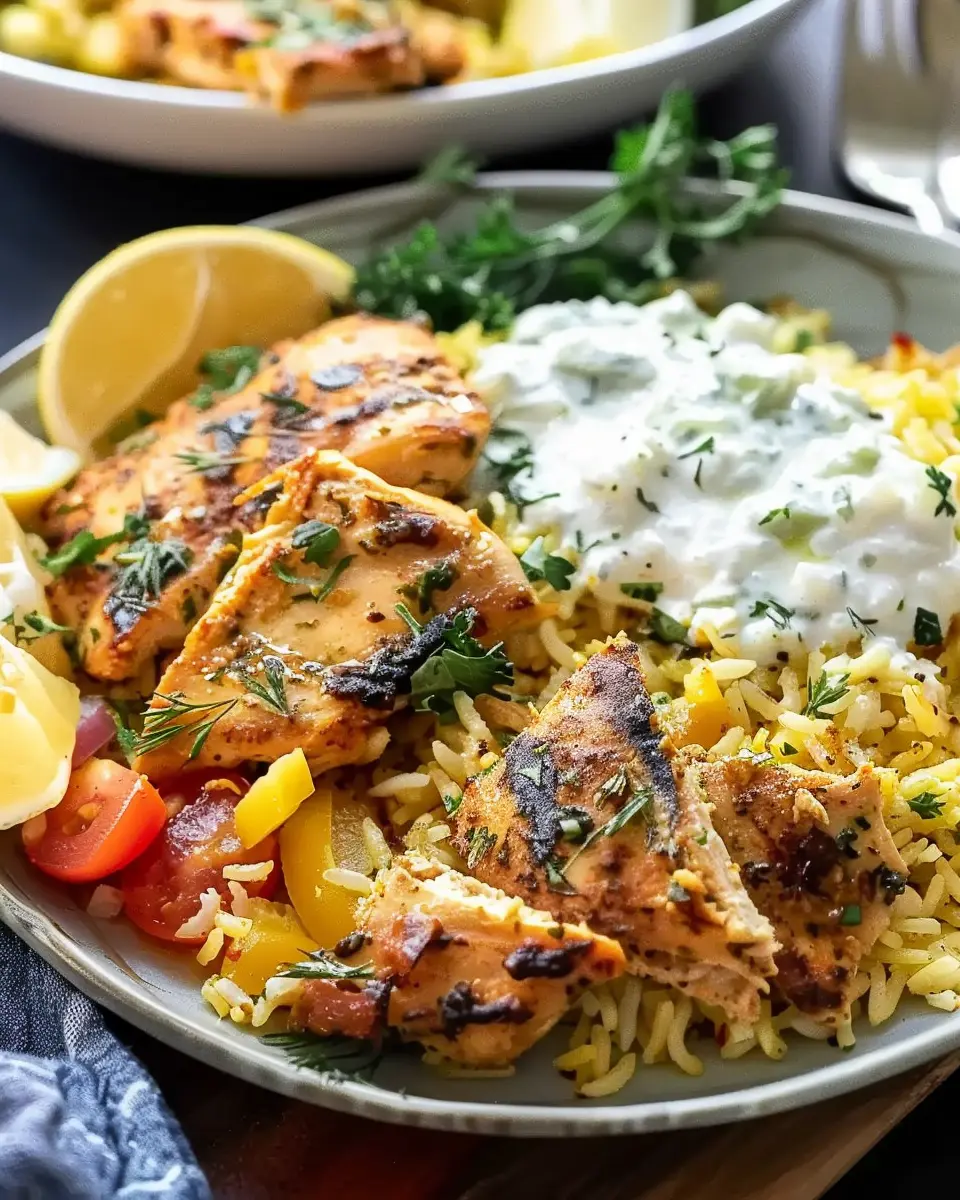 Dump-and-Bake Chicken Tzatziki and Rice: Easy Weeknight Wonder