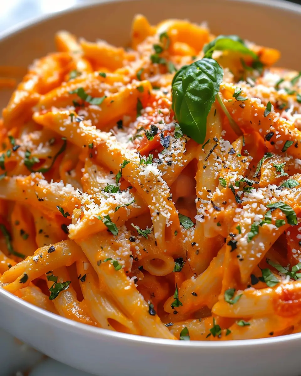 Creamy Tomato Garlic Pasta with Turkey Bacon: Easy Comfort Food