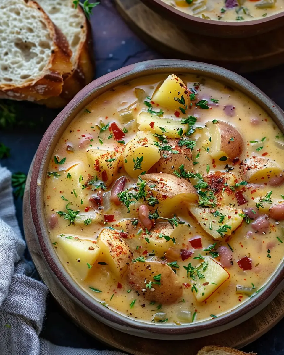 Cajun Potato Soup: The Best Creamy Delight with Turkey Bacon