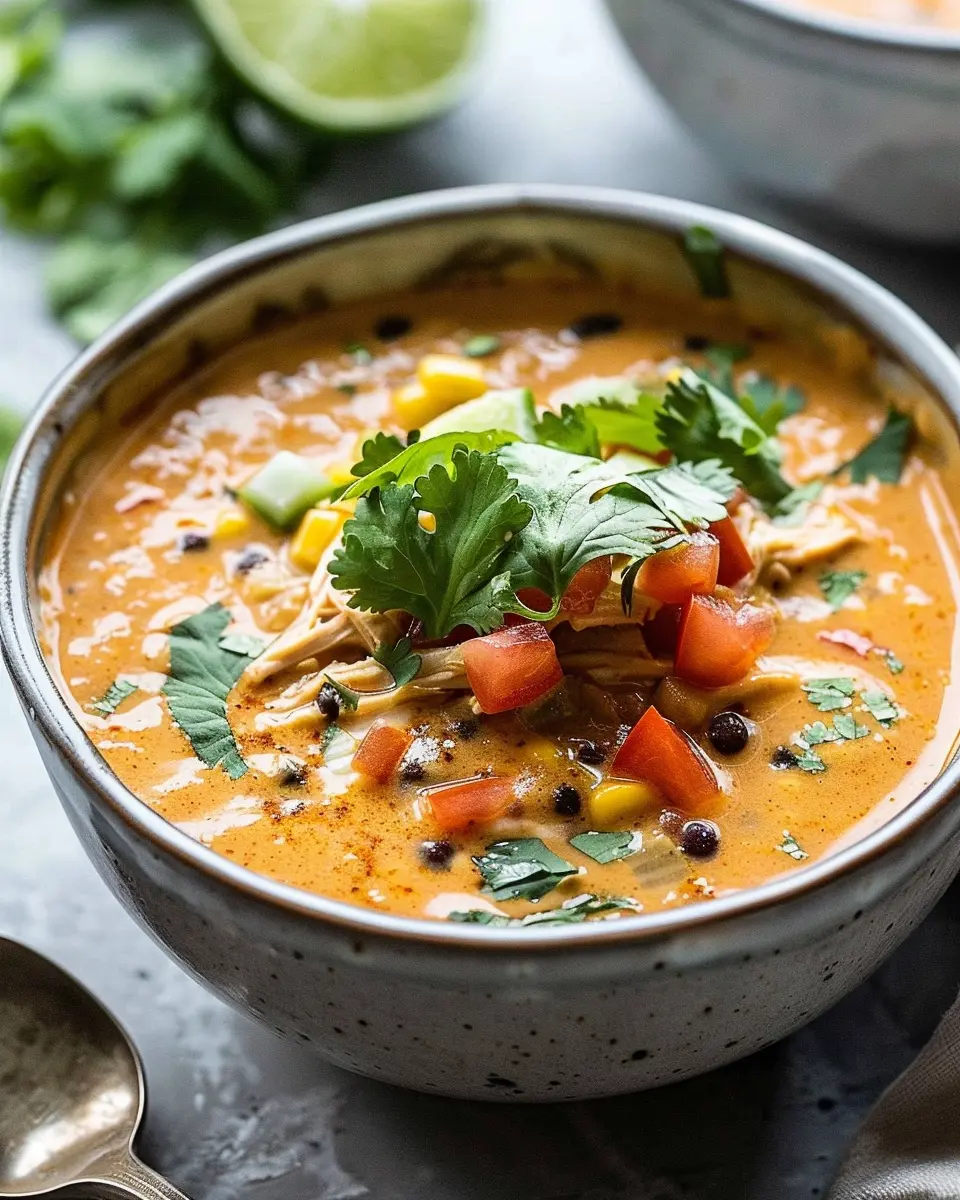 Creamy Chicken Enchilada Soup: Easy Comfort Food Delight