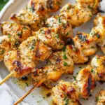 Garlic Parmesan Chicken Skewers