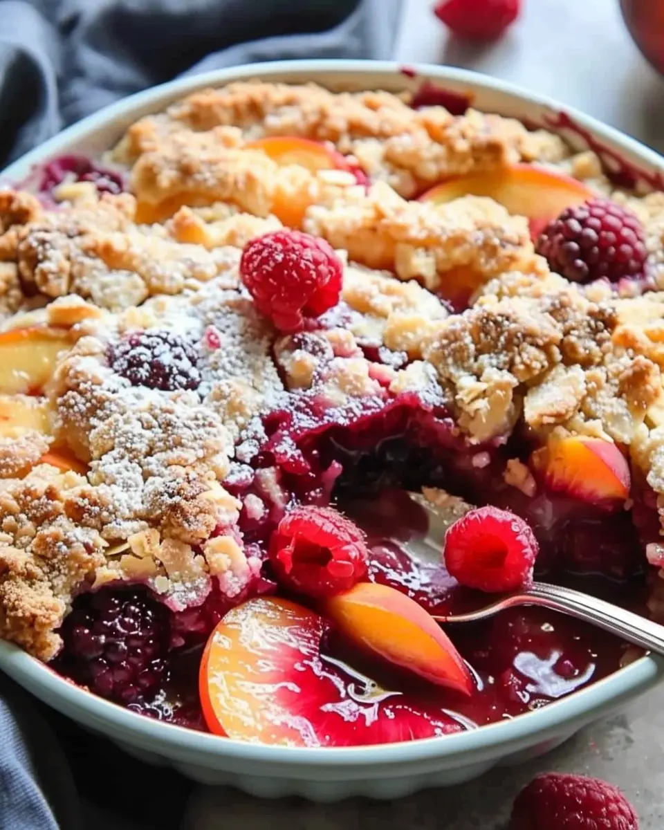 Easy Peach and Raspberry Cobbler: The Best Summer Dessert Delight