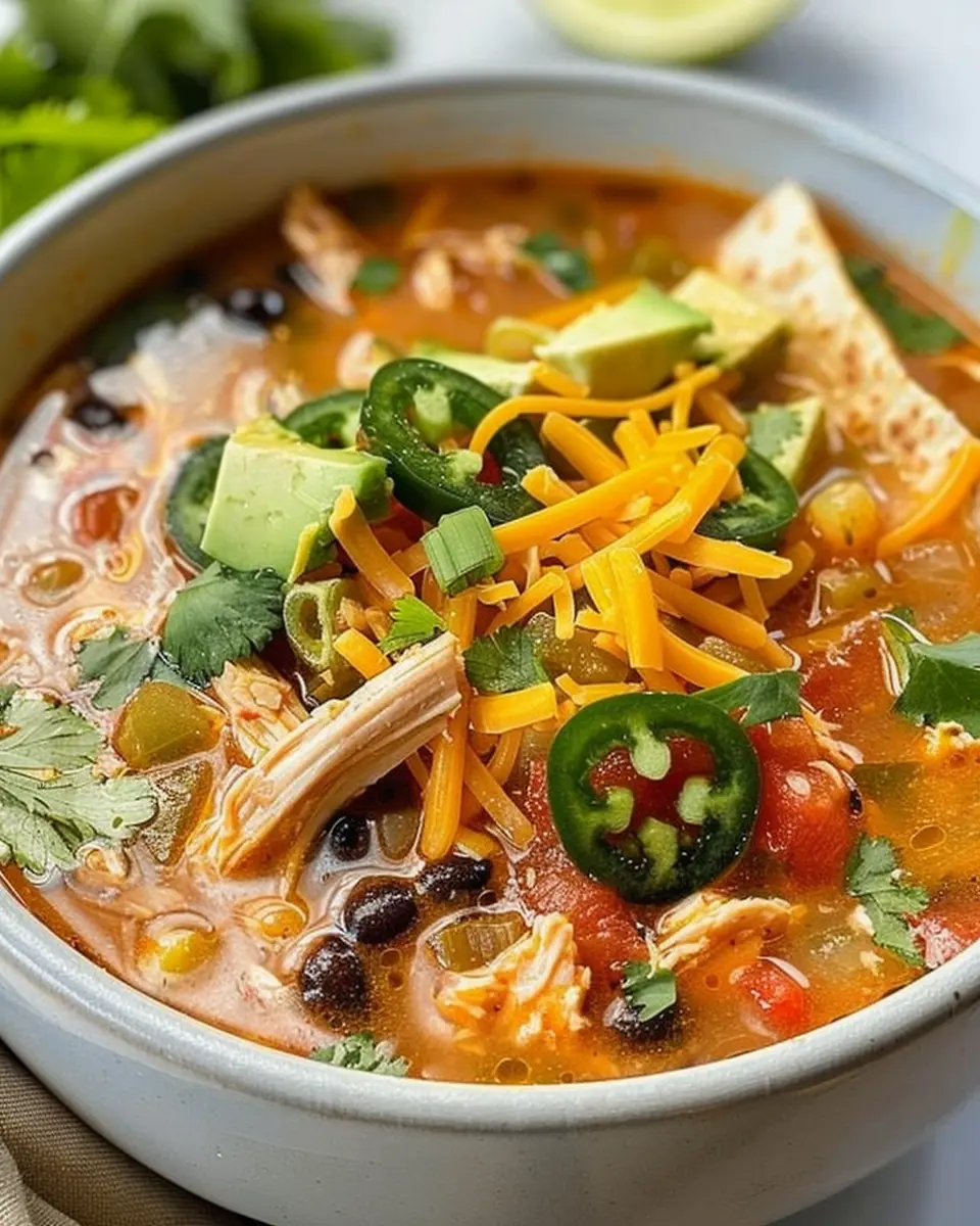 Crockpot Chicken Tortilla Soup: Easy Comfort in Every Bowl