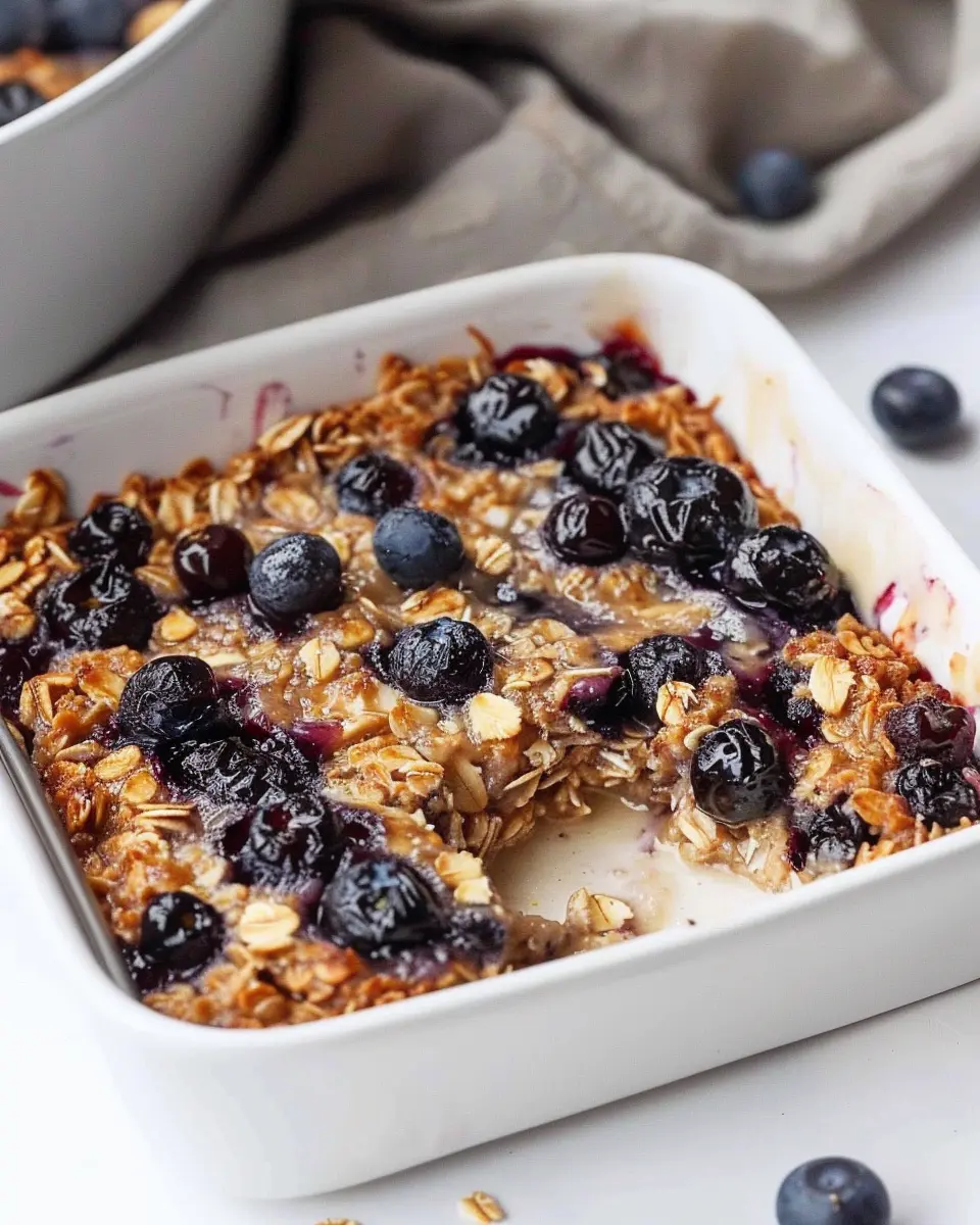 Blueberry Baked Oatmeal: Easy, Healthy Delight for Breakfast