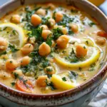 Lemony Greek Chickpea Soup
