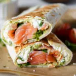 Salmon and Cheese Wrap