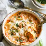 Easy Creamy Lasagna Soup