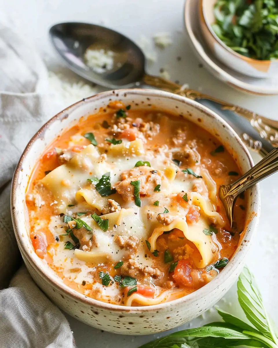 Easy Creamy Lasagna Soup: Indulge in a Cozy Bowl of Comfort