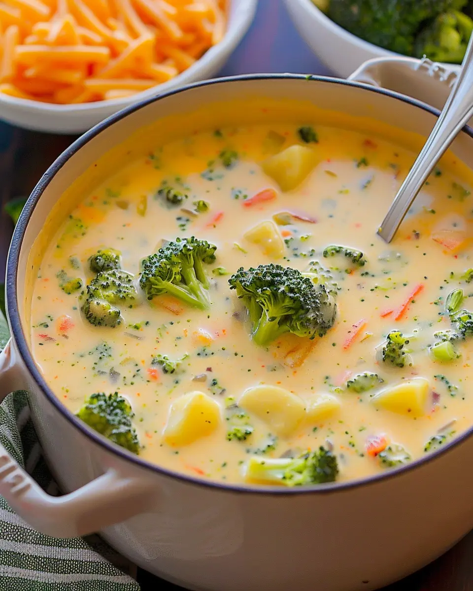 Broccoli Potato Cheese Soup Recipe: Easy Comfort Food Delight