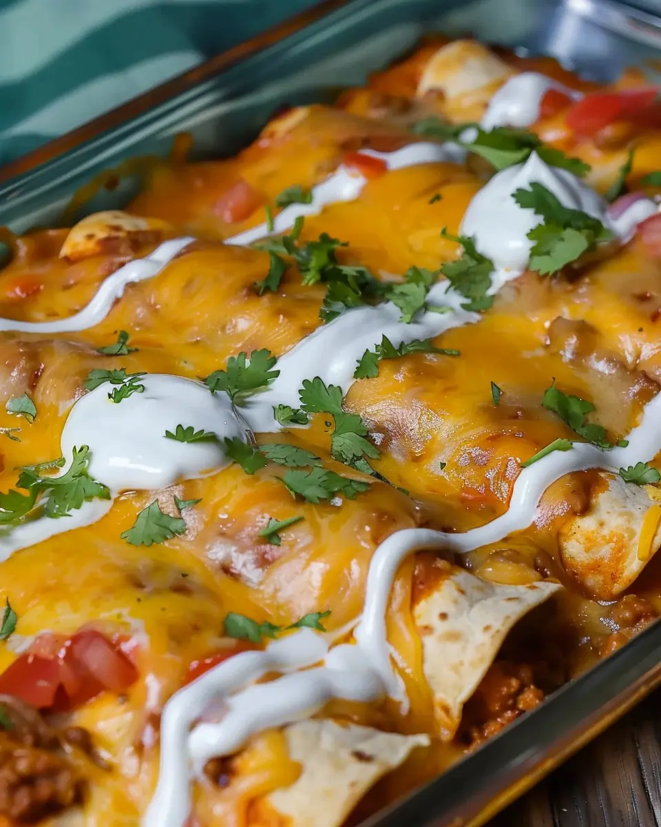 Easy Cheesy Ground Beef Enchiladas for a Delightful Family Dinner