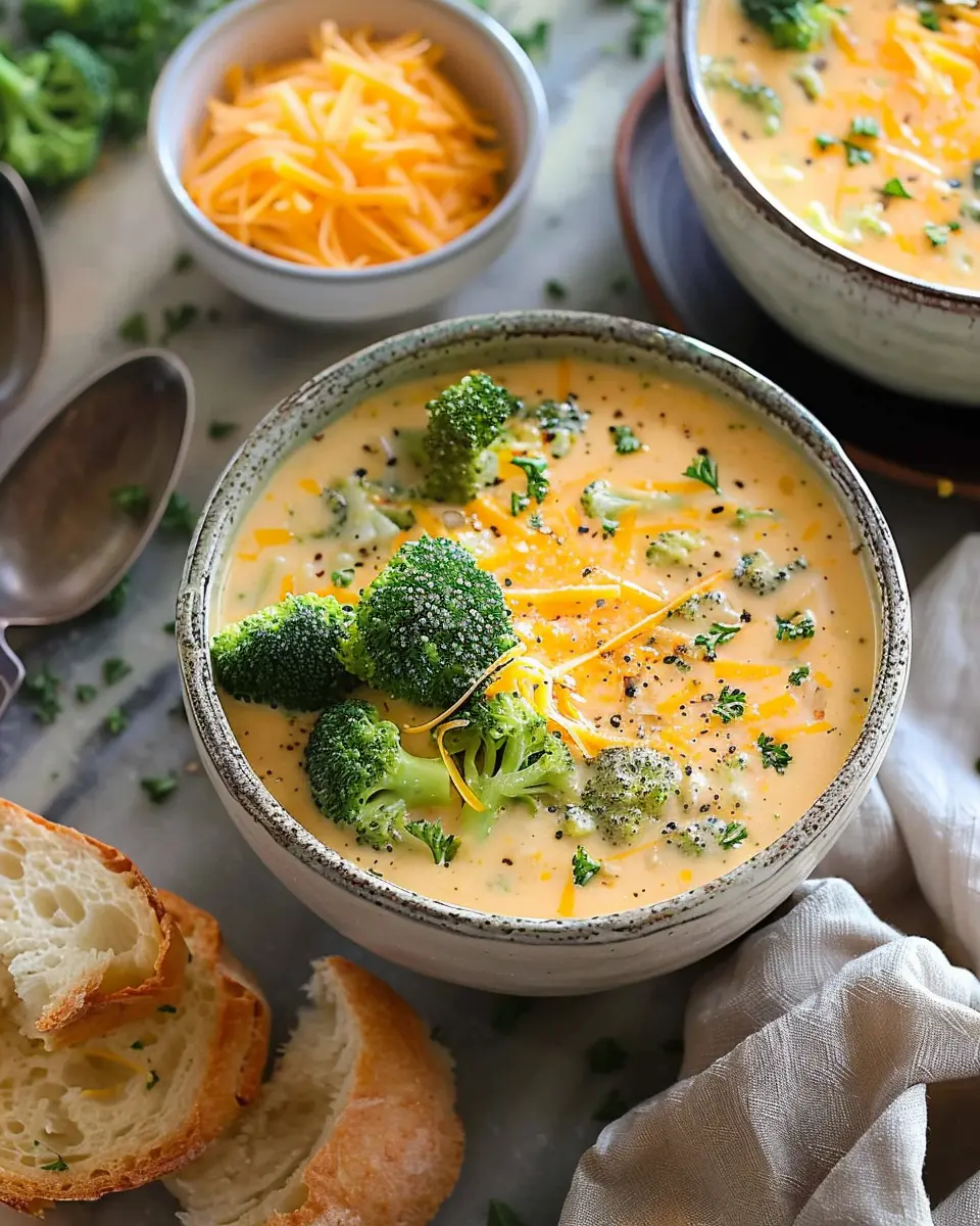 Broccoli Cheese Soup: Easy Comfort with Turkey Bacon and Chicken Ham