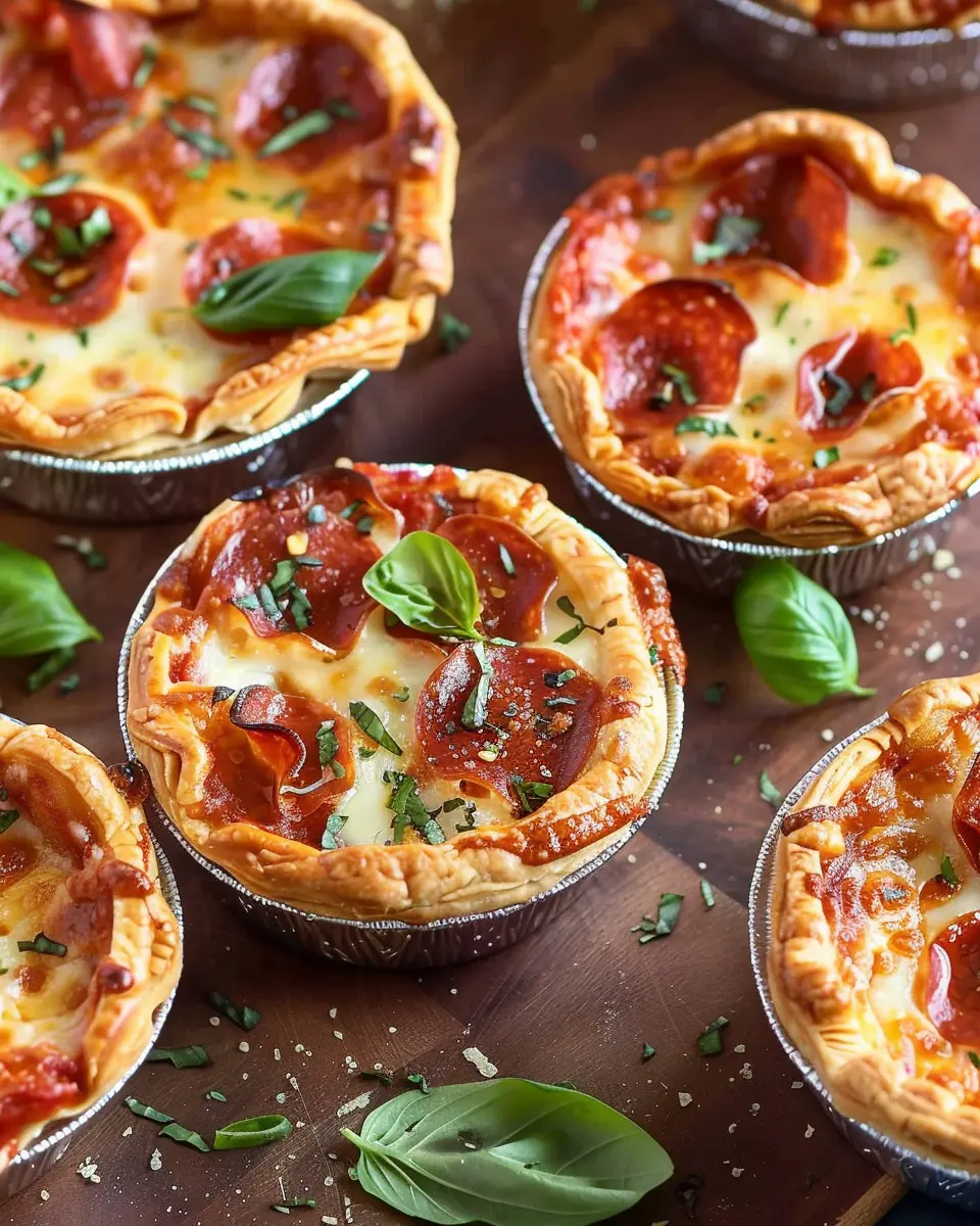 Pizza Pot Pies: Indulgent Comfort Food with Turkey Bacon and Chicken Ham