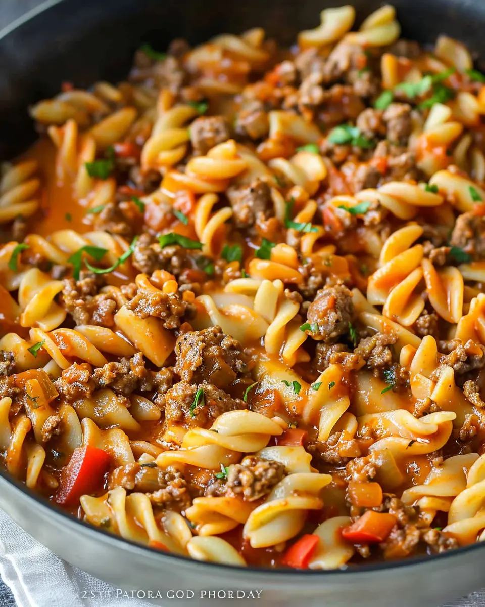 Ground Beef Pasta Skillet: Easy One-Pan Meal for Busy Nights