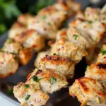 Garlic Parmesan Chicken Skewers