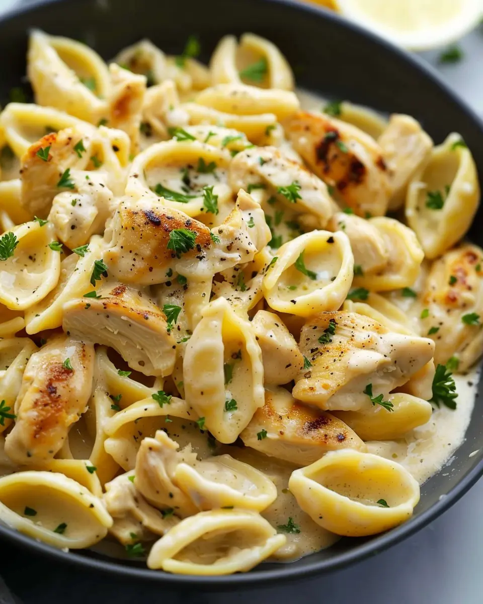 Creamy Chicken Pasta with Turkey Bacon: A Comforting Delight