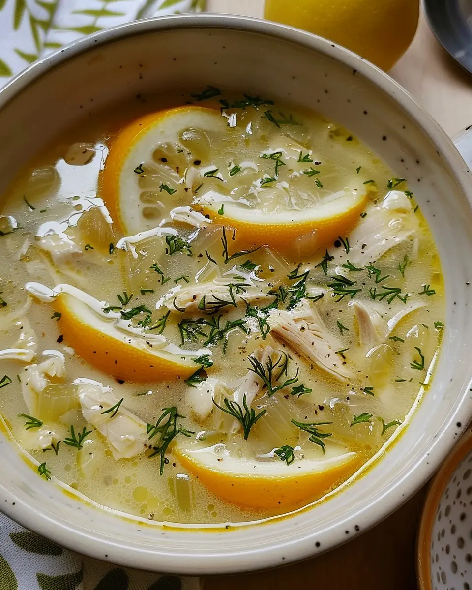 Greek Lemon Chicken Soup: Easy Comfort in Every Bowl