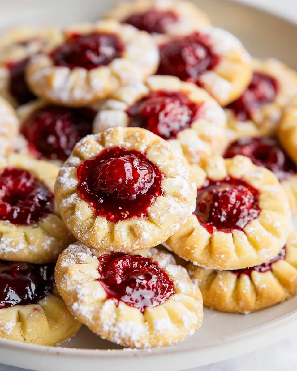 Raspberry Almond Thumbprint Cookies: Easy &amp; Irresistibly Delicious