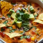 Crockpot Vegetarian Tortilla Soup