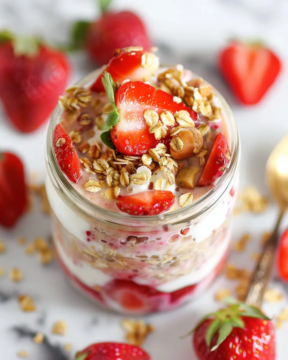 Strawberry Cheesecake Overnight Oats: A Delightful Healthy Twist