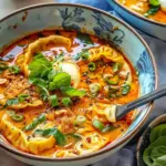 Red Curry Dumpling Soup