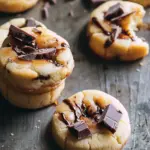 Shortbread Cookies with Chopped Chocolates