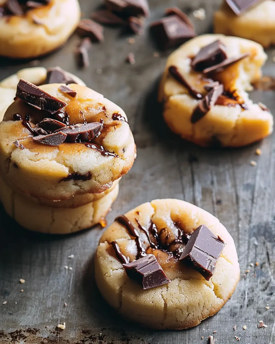 Shortbread Cookies with Chopped Chocolates: The Best Indulgence