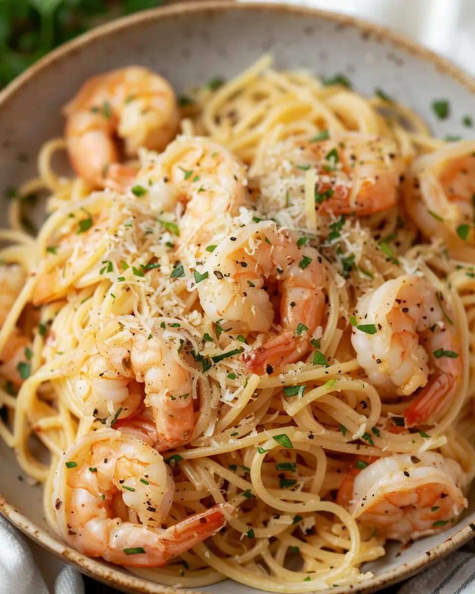 Lemon Garlic Parmesan Shrimp Pasta: A Deliciously Easy Dinner