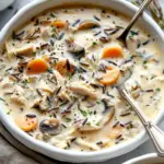 Creamy Mushroom Chicken and Wild Rice Soup