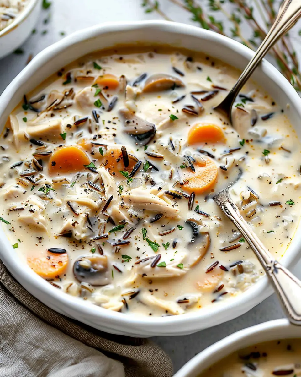 Creamy Mushroom Chicken and Wild Rice Soup: A Cozy Indulgence for All