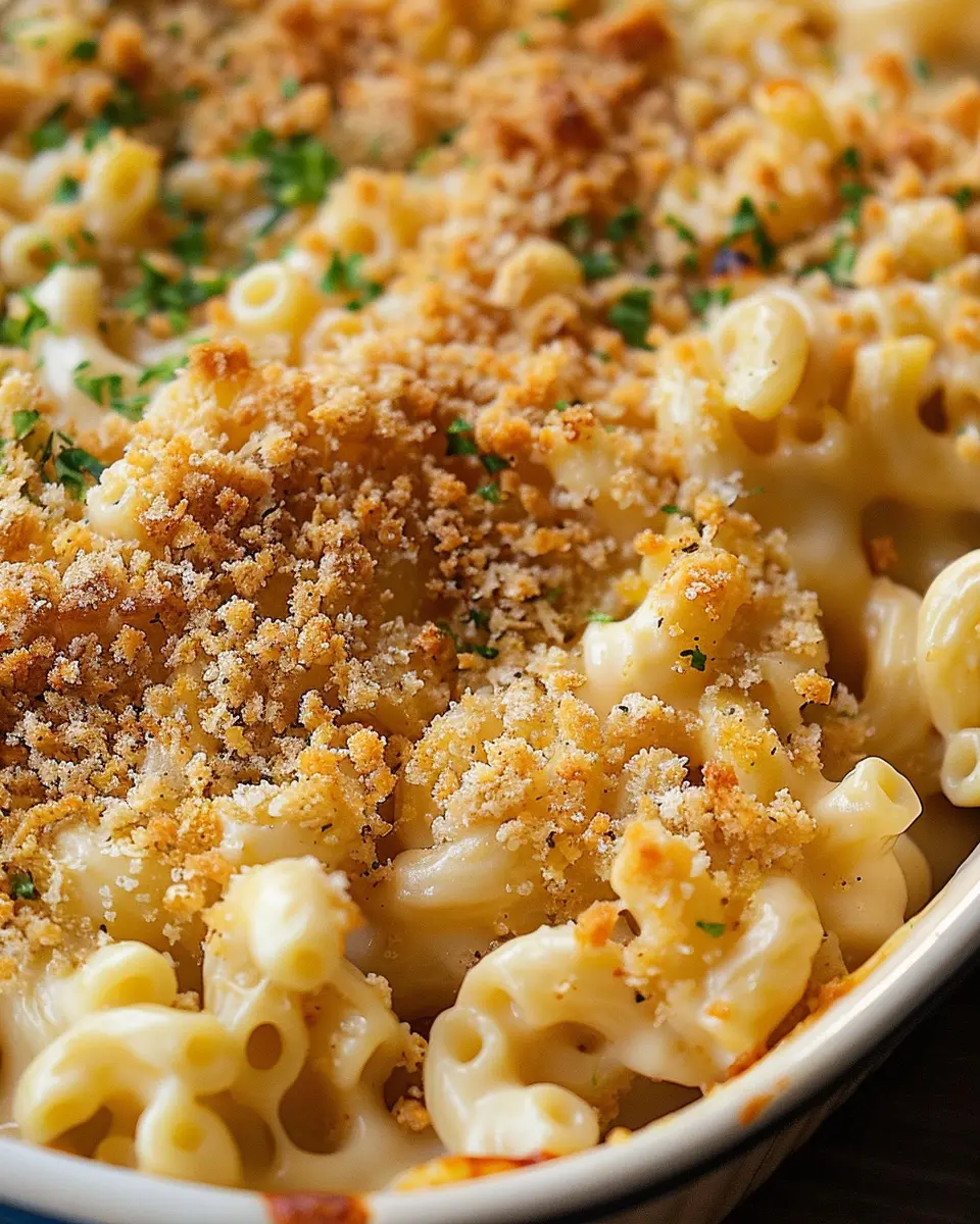 Baked Macaroni and Cheese with Breadcrumb Topping: Best Comfort Food