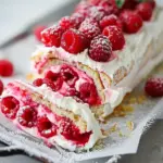 Raspberry Roll Cake
