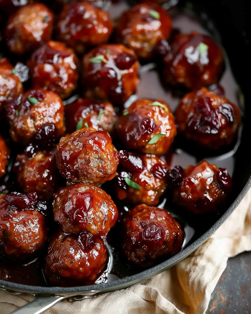 Cranberry Meatballs: Easy Turkey Bacon Treats for Any Occasion