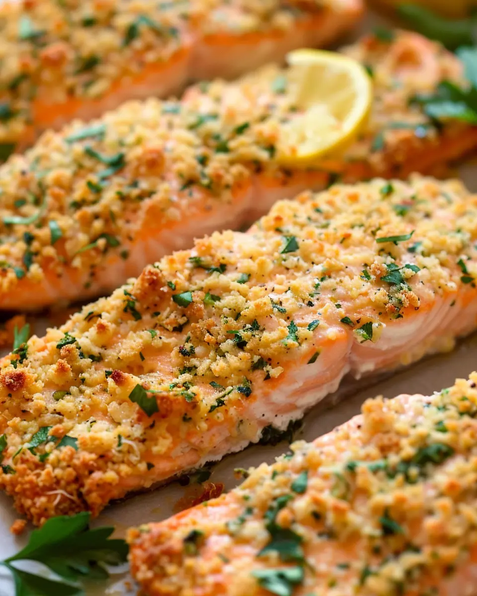 Baked Parmesan Crusted Salmon: A Juicy Delight for Dinner