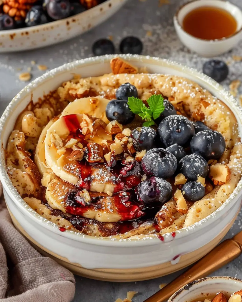 Baked Protein Pancake Bowl: Easy and Delicious Start to Your Day