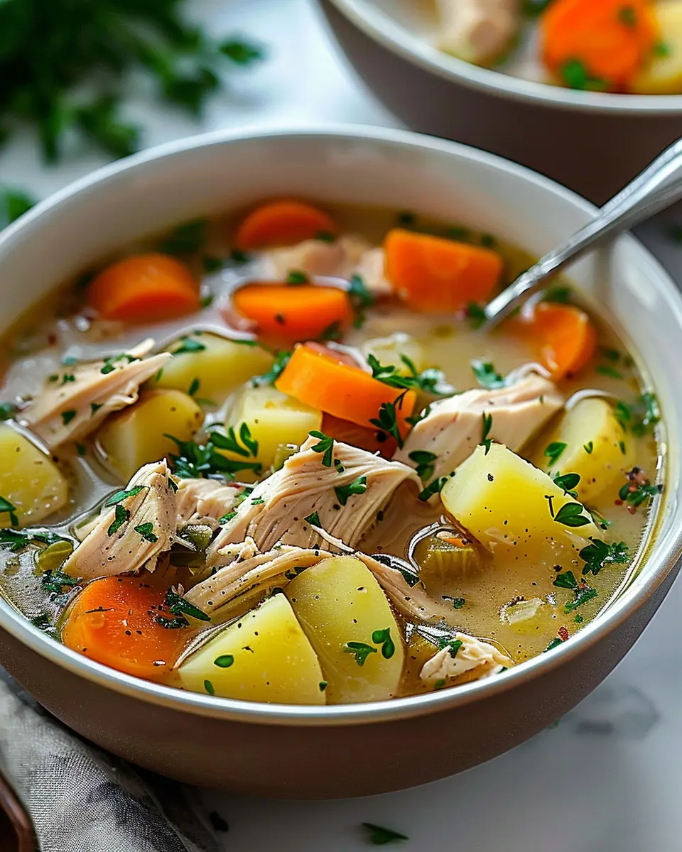 Comforting Chicken Soup with Potatoes: A Cozy, Heartwarming Recipe