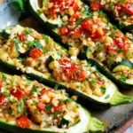 Mediterranean Stuffed Zucchini