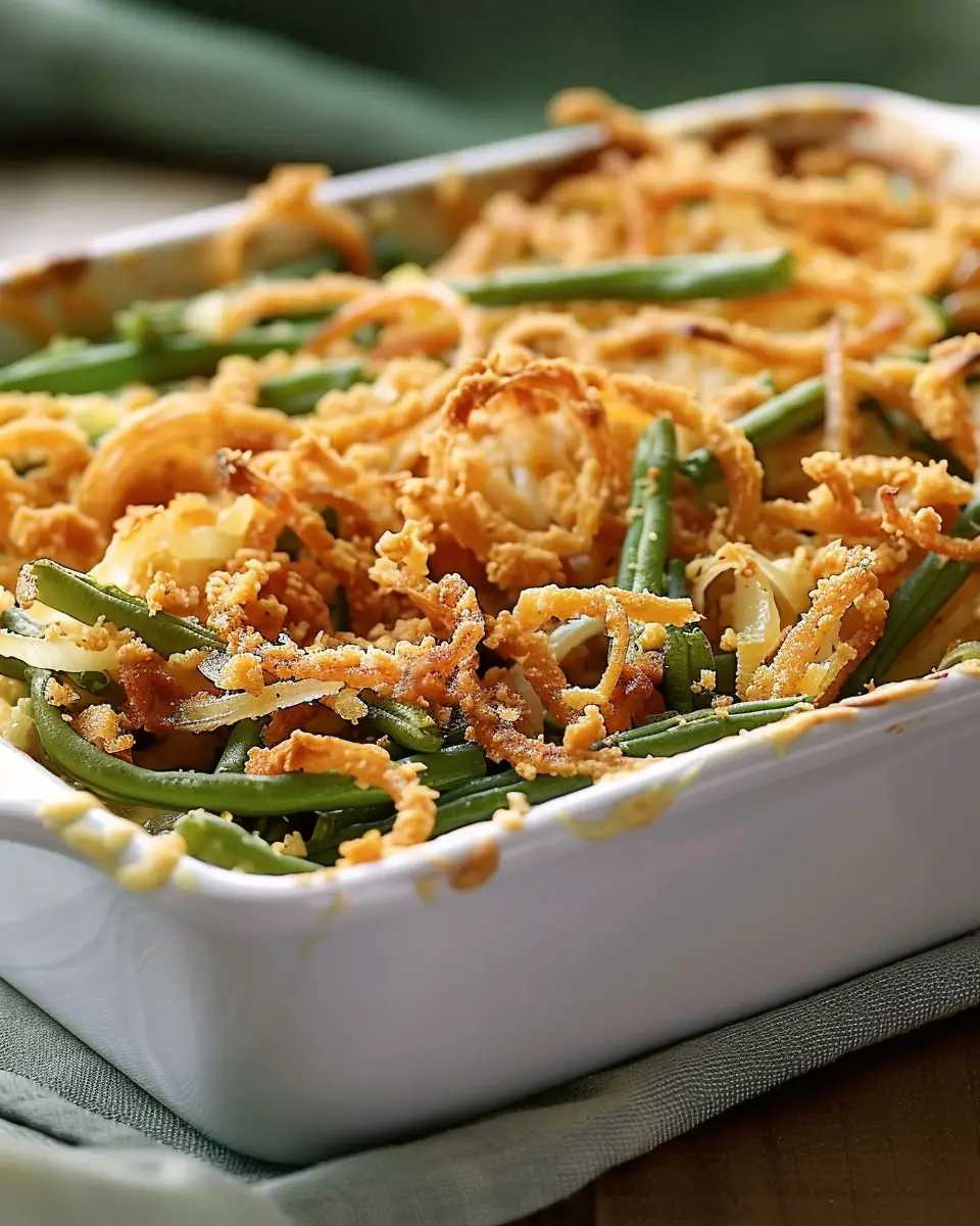Gluten-Free Green Bean Casserole: The Best Comfort Dish with Fried Onions