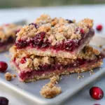 Cranberry Crumble Bars