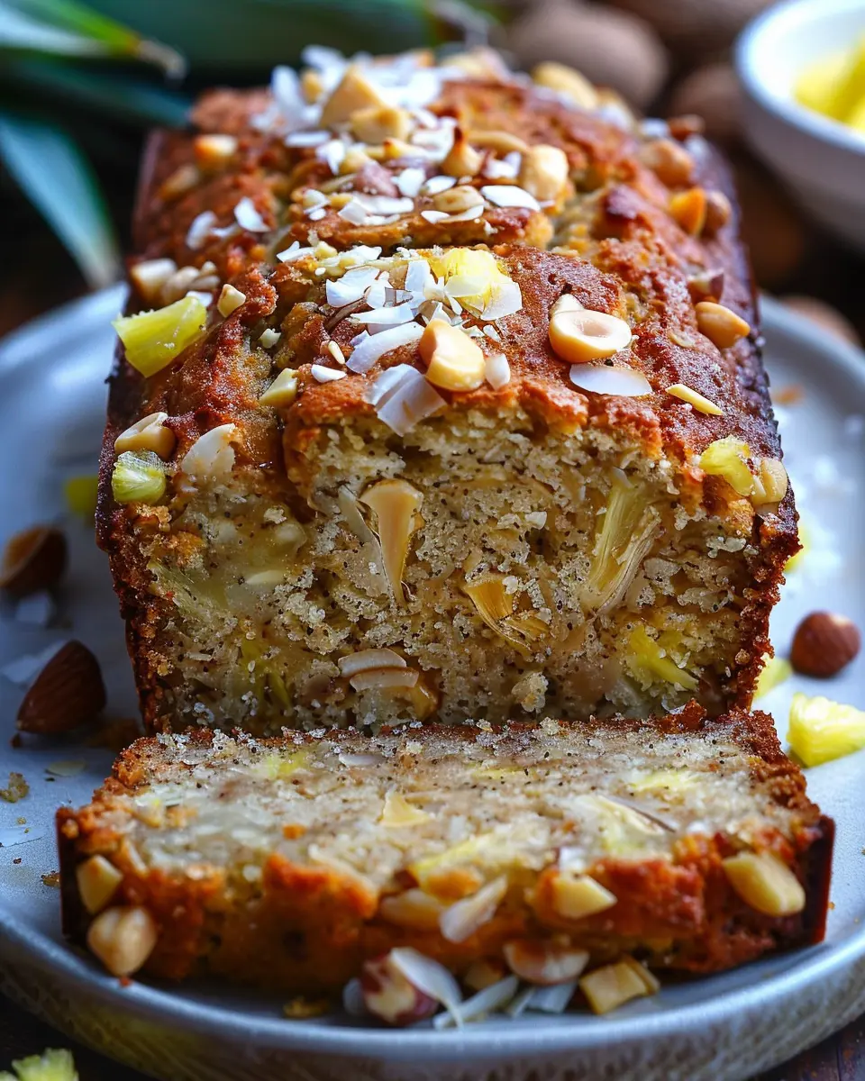 Hawaiian Banana Bread: Indulgent Recipe with Pineapple, Coconut &amp; Macadamia Nuts