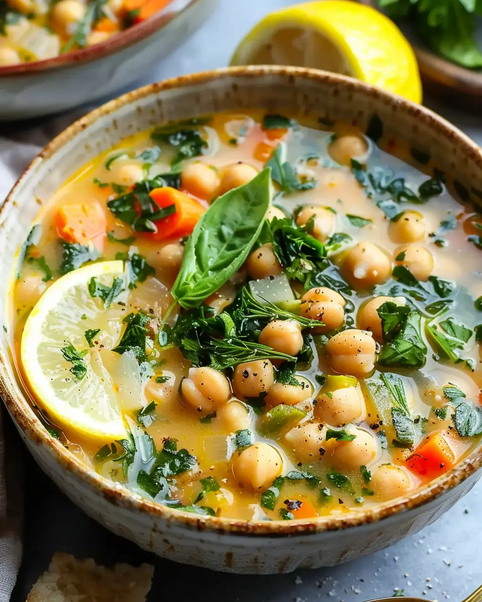 Lemony Greek Chickpea Soup: The Best Comforting Recipe for You