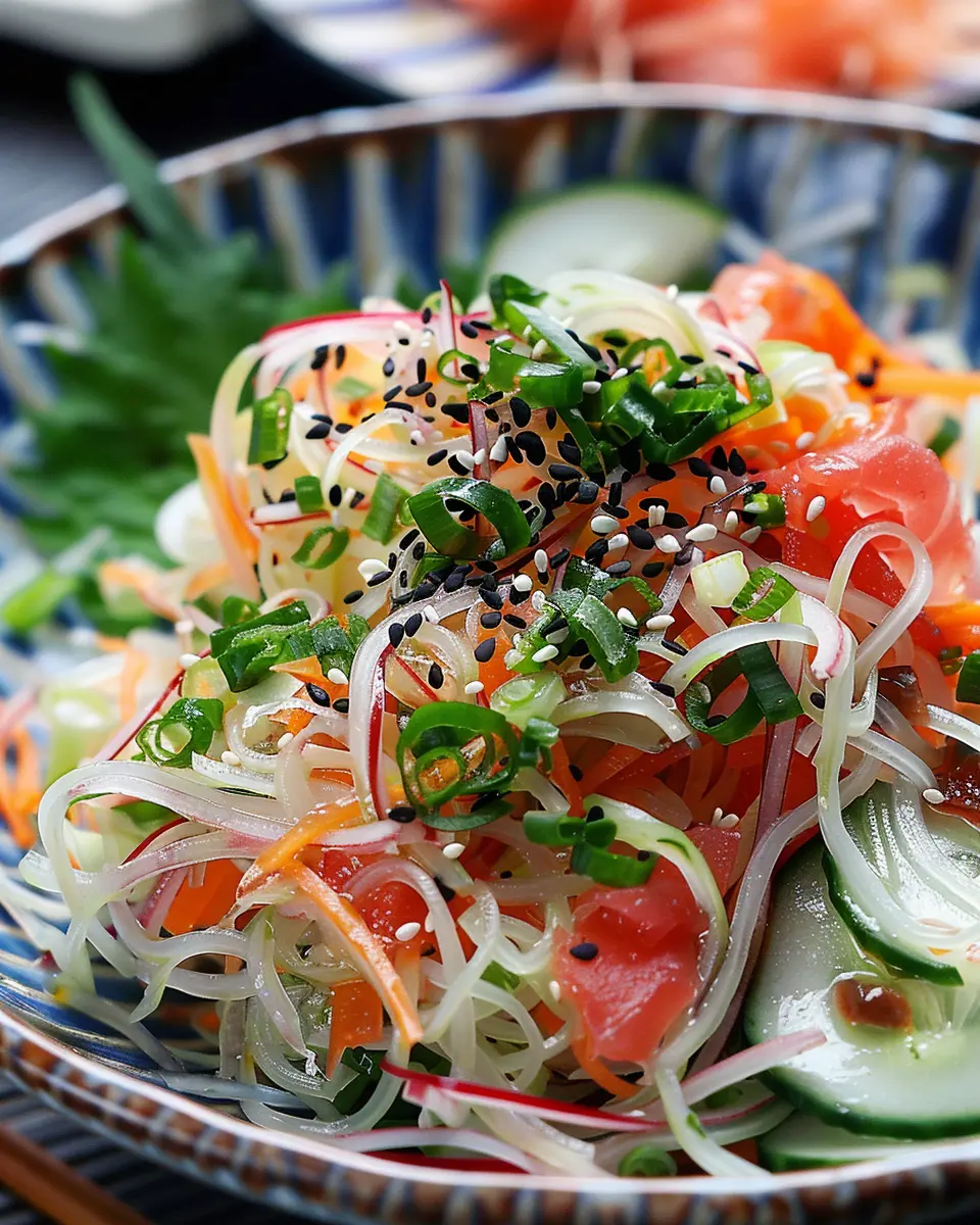 Japanese Kani Salad: Easy Recipe with Turkey Bacon and Chicken Ham