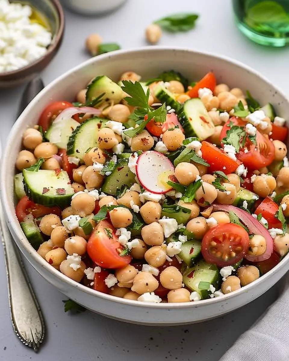 Chickpea Salad: Easy, Flavorful Recipe with Turkey Bacon Delight